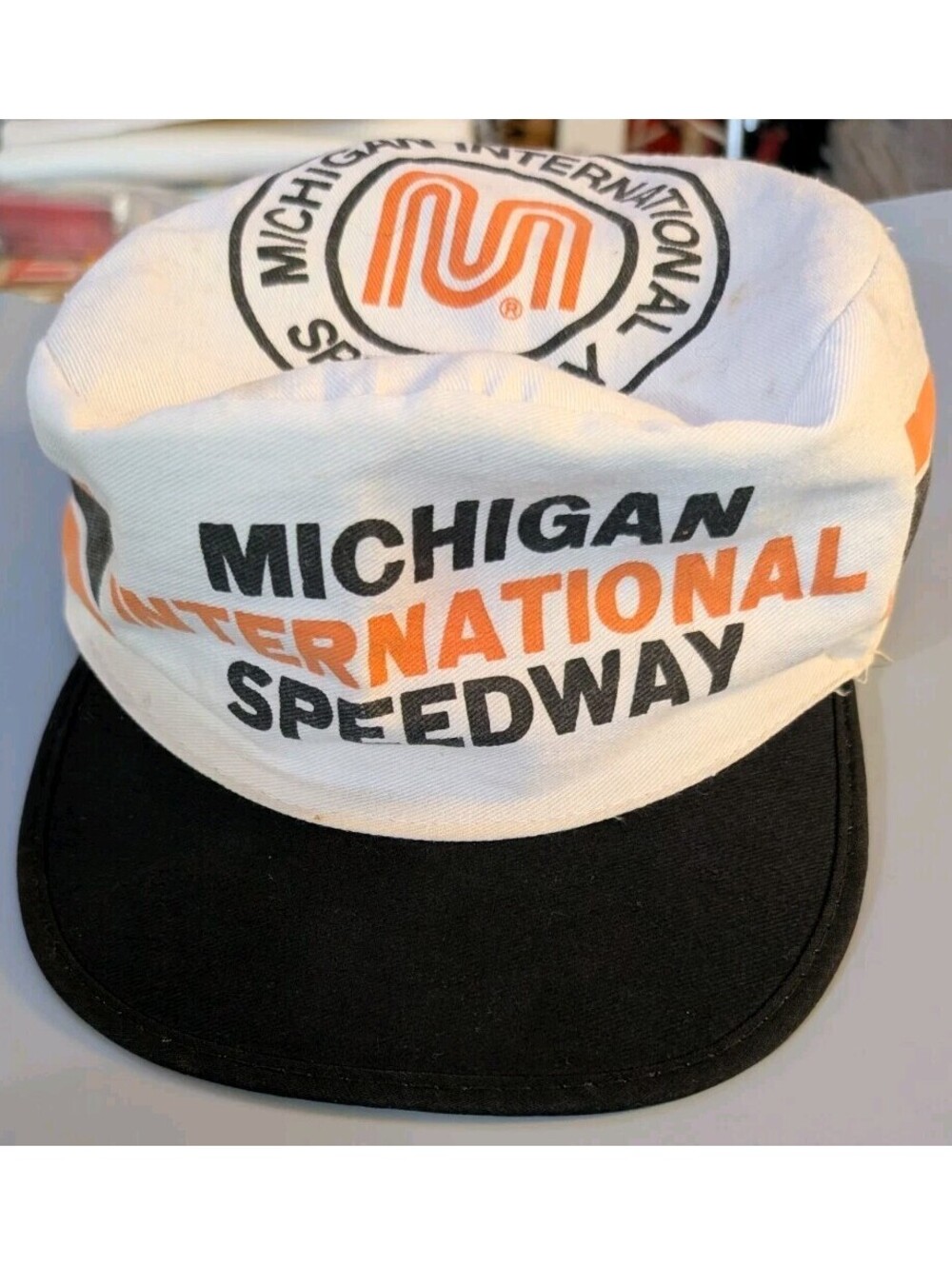 Vintage 1970s 1980s Michigan International Speedway Painter Hat Biker Cap Taiwan